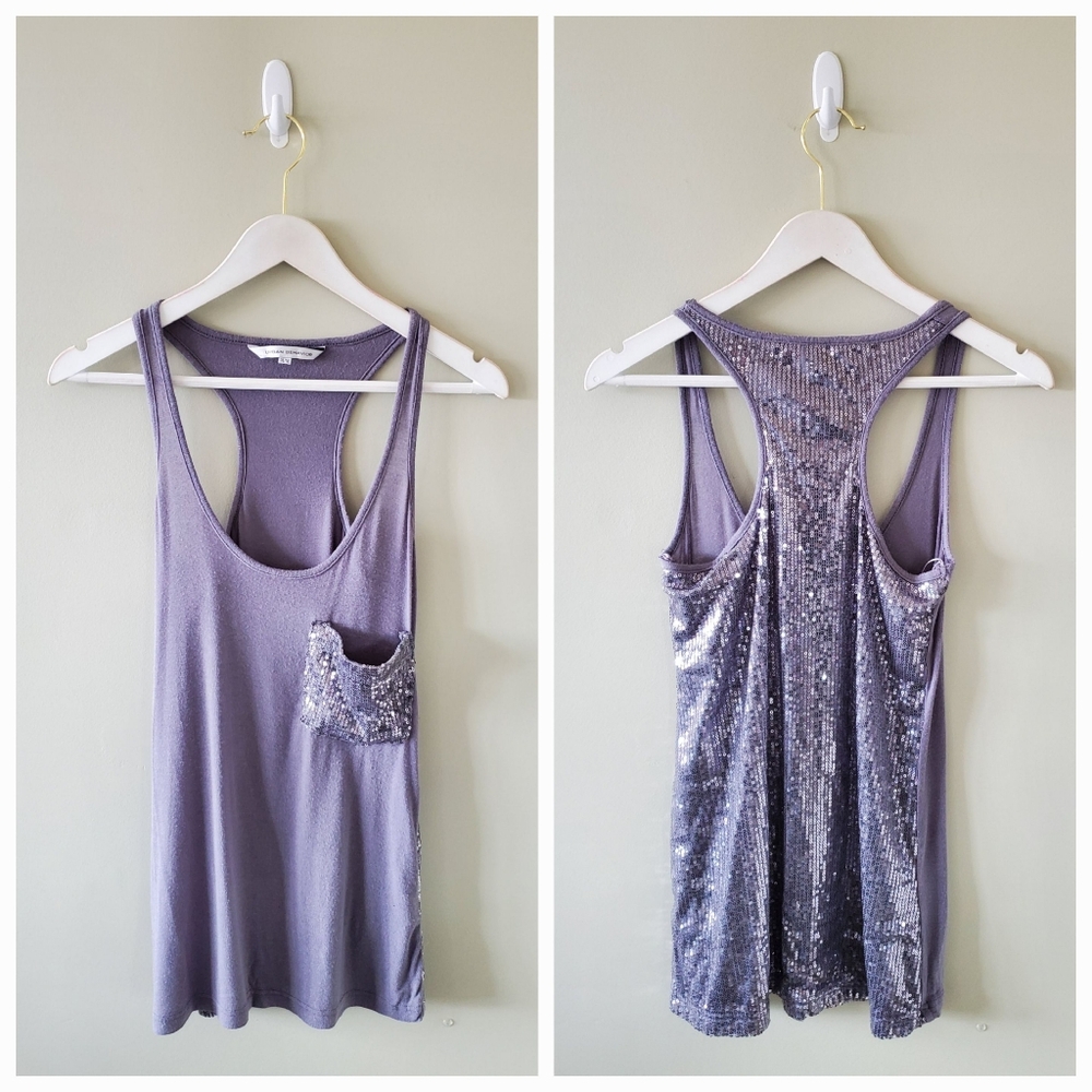 Urban Behavior M Vintage Y2K Indie Sleeze Whimsigoth Boho Racerback Sequins Tank